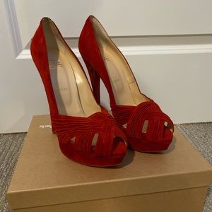 Red Suede Authentic Louboutin